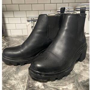 Steve Madden Black Chunky Boots